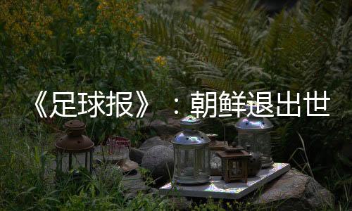 报朝朝鲜退出世预赛40强赛
