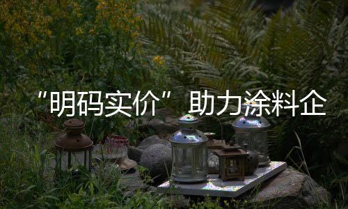 明码实价对于涂料企业来说
