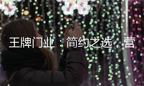 门业除了彰显家居的简约格调