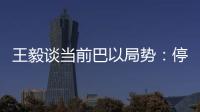王毅谈当前巴以局势
�：停火止暴是当务之急