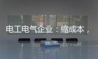 电工电气企业�
：缩成本
，重个性，强产品，新方向