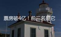 票房破4亿
！前三名是它们→