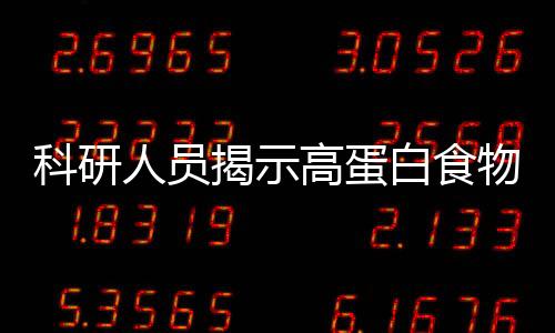 高蛋白食物之所以有助于减脂