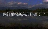 网红举报新东方补课
：“我会火力全开

，我会出钱让更多人去干”