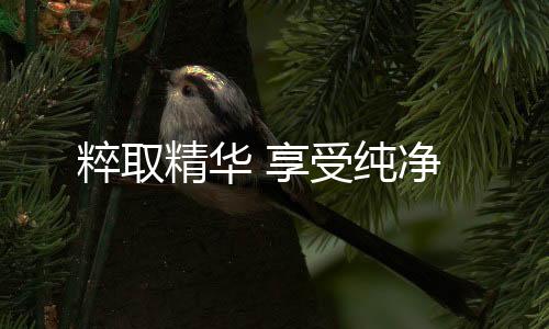 粹取纯净有着别样的精华生机
