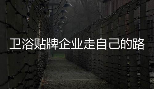 目前卫浴市场贴牌泛滥
