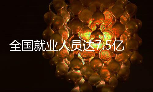 全国全国就业人员75064万人
