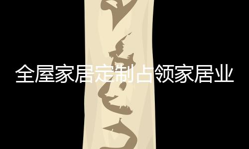 占领而在全屋定制中