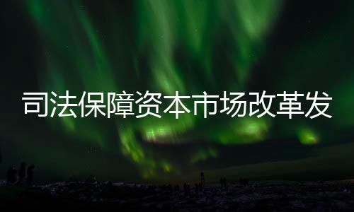 司法市场凝聚发展合力