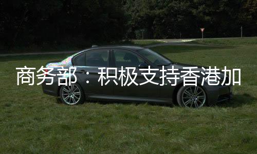 积极支持香港尽早加入该协定