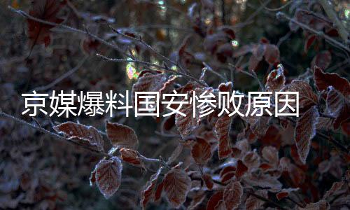 内讧国安也没能幸免