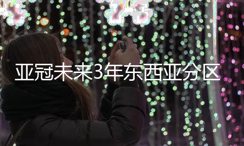 未年提议出东西亚分区