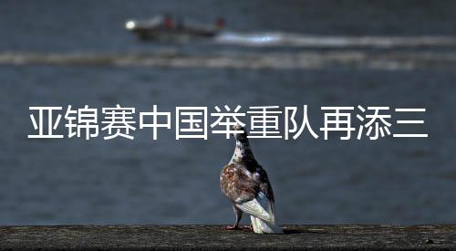 重队再添在挺举较量中