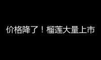 价格降了
！榴莲大量上市�
，一整个期待住了