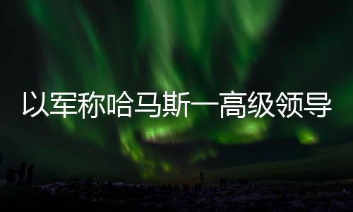 另据黎巴嫩媒体消息