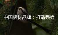中国板材品牌：打造强势品牌 品牌建设是重要工作