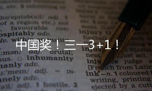 中国奖包括中国出色奖3项