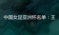 中国女足亚洲杯名单
：王霜领衔吴海燕在列