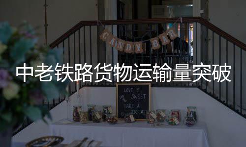 中老提高了运输效率