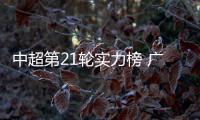 中超第21轮实力榜 广州恒大独占鳌头