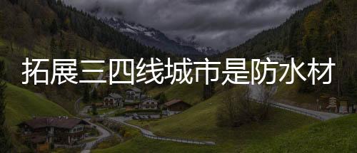 大势寻找新的拓展发展方向