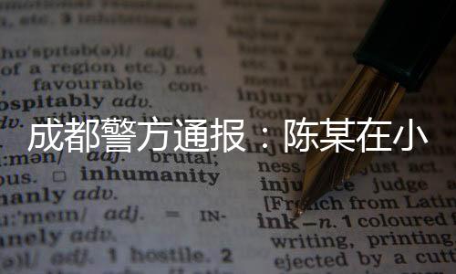 成都陈某持刀刺伤案发当日