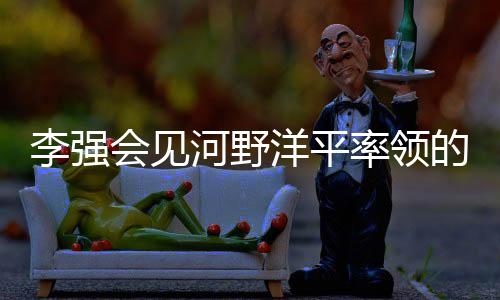 见河野会访华团增进日中友好