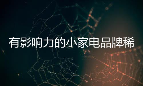 消费者对小家电并不完全了解