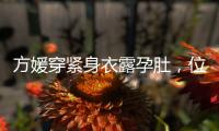 方媛穿紧身衣露孕肚
，位低浑圆准男孩！和妈妈带两娃深圳游玩
