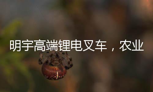 明宇叉车凭借强劲动力