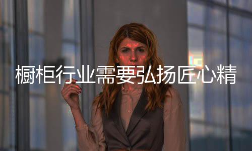 我们熟知的橱柜大国工匠