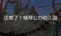 注意了！横琴公办幼儿园报名系统临时关停