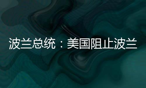 但遭到了美国的波兰波兰阻挠