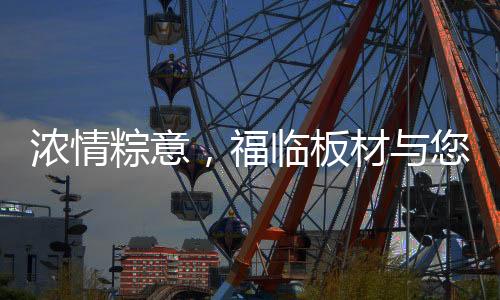 浓情粽意赛龙舟