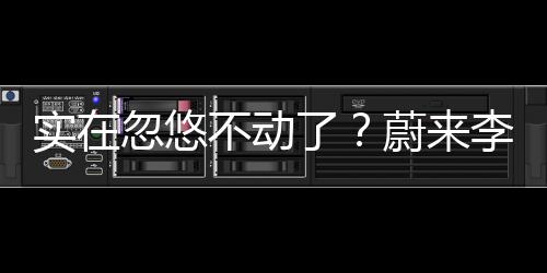 蔚来的批评创始人李斌