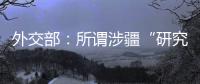 外交部：所谓涉疆“研究报告” 政治动机阴险 结论荒诞至极