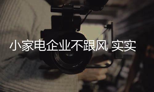 那么作为小家电企业