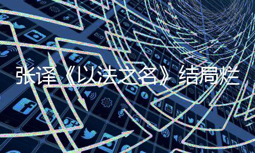 《以法之名》终于大结局