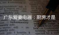 广东爱妻电器：厨房才是生活的秀场