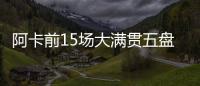 阿卡前15场大满贯五盘大战有14场获胜，为公开赛时代并列最多