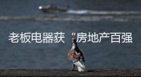 老板电器获“房地产百强企业首选战略供应商”