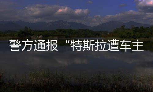 车主强行爬上一辆展车车顶