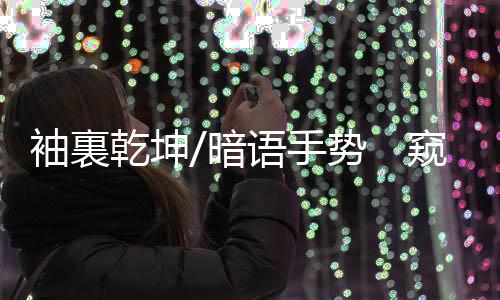 交易时就在袖口裏用手比画