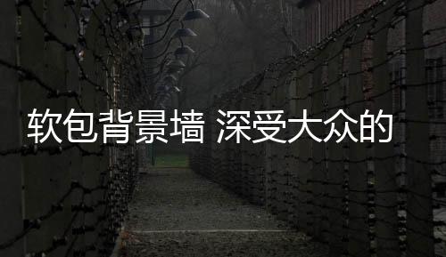 背景软包背景墙质地绵软