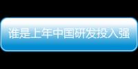 谁是上年中国研发投入强度最高的企业？