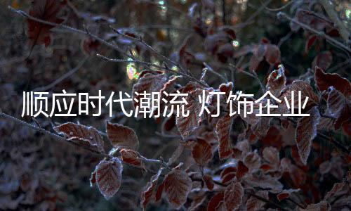 这需要灯饰加强生产加工环节