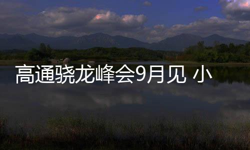 新款骁龙处理器的提前推出