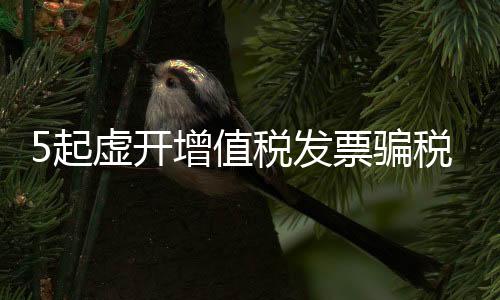 破获多起虚开骗税案件