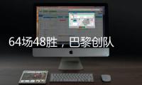 64场48胜，巴黎创队史单赛季赢球场次新高