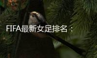 FIFA最新女足排名：中国亚洲第4世界第16